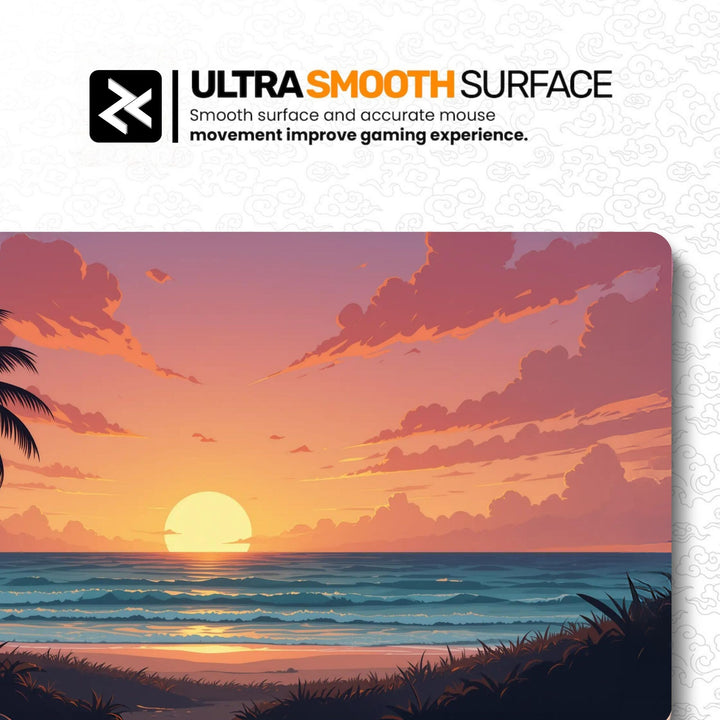 Crimson Sunset Gaming Desk Mat