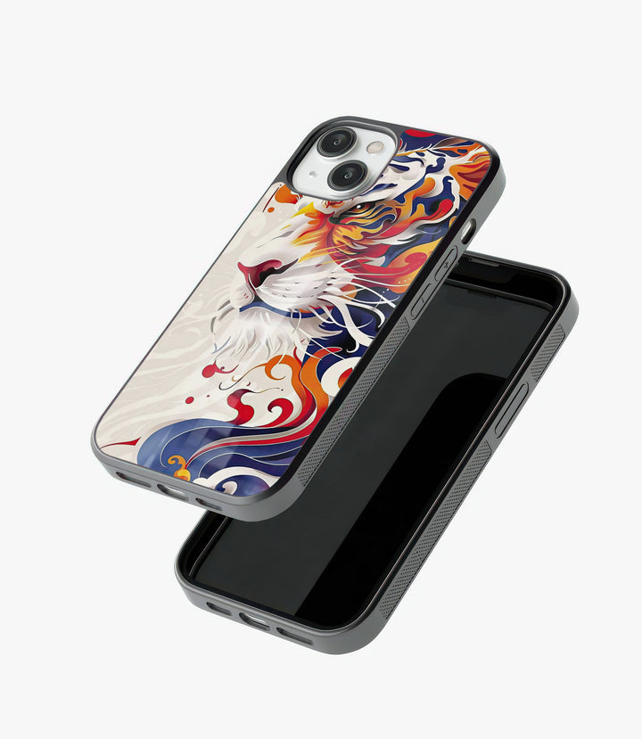 Tribal Tiger Glass Phone Case