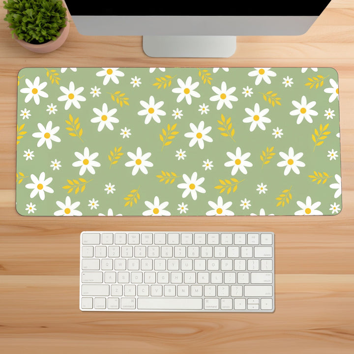 Daisy Bloom Gaming Desk Mat