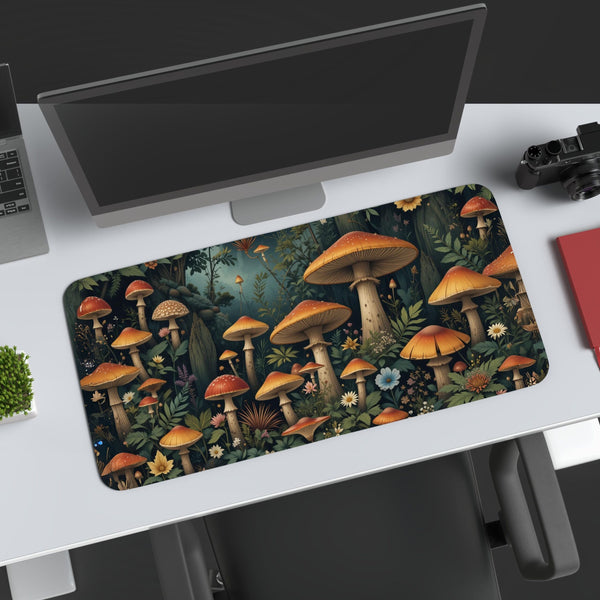 Dark Mushrooms Gaming Desk Mat