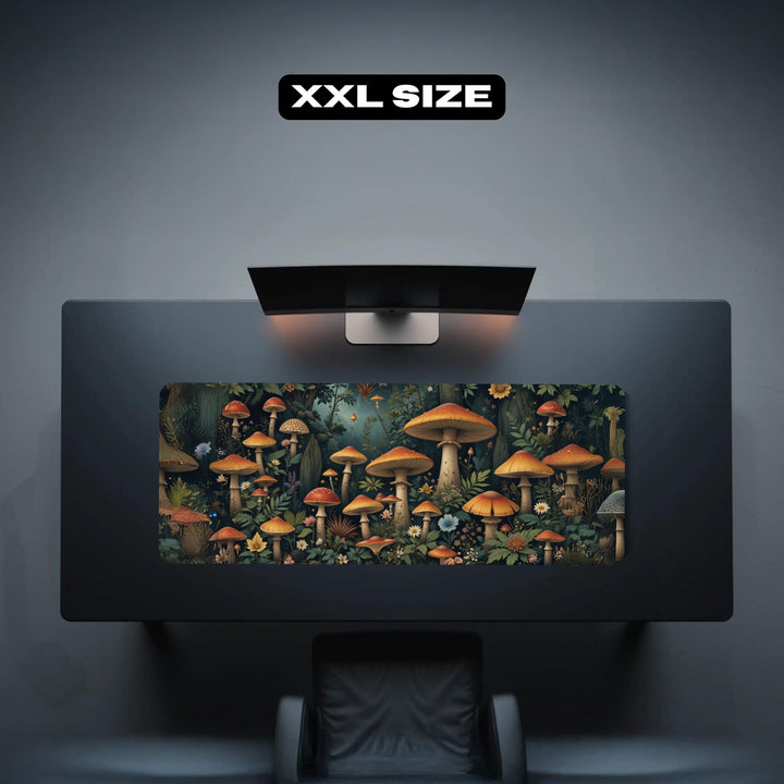 Dark Mushrooms Gaming Desk Mat