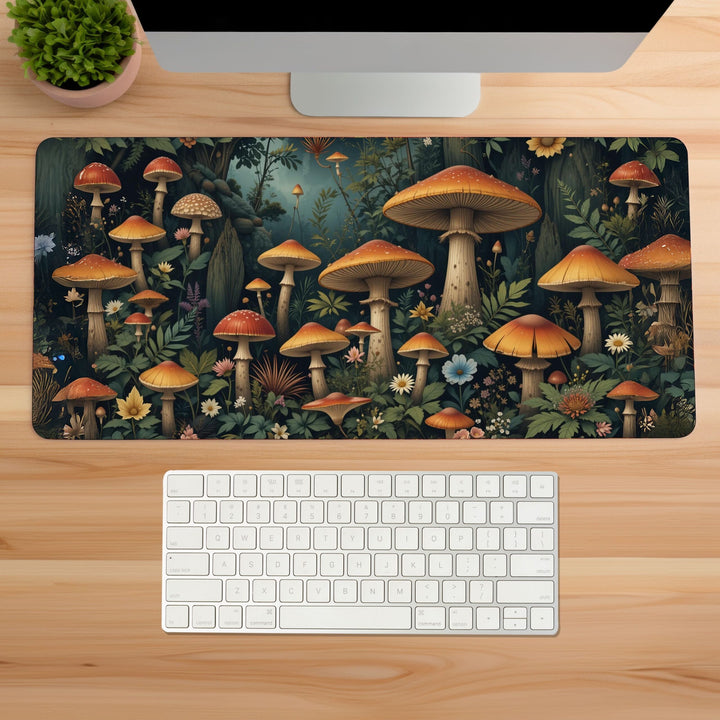 Dark Mushrooms Gaming Desk Mat