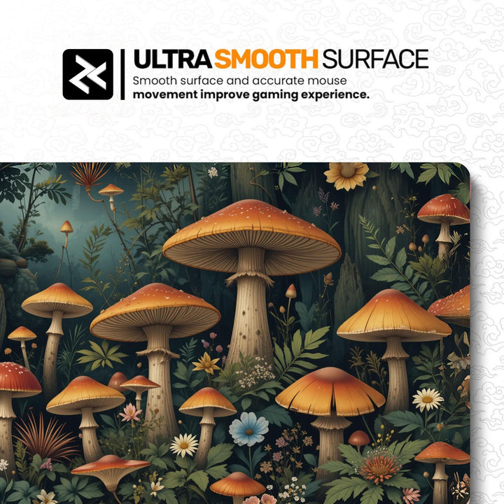Dark Mushrooms Gaming Desk Mat