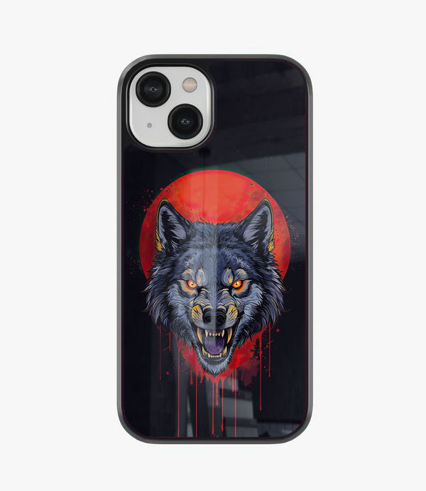 Fearsome Wolf Glass Phone Case
