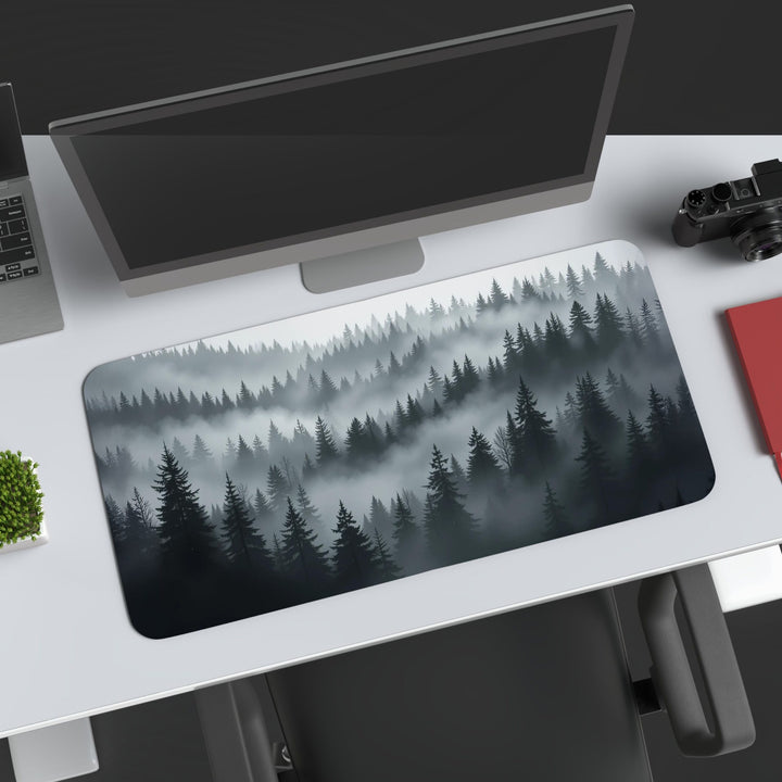 Foggy Forest Gaming Desk Mat