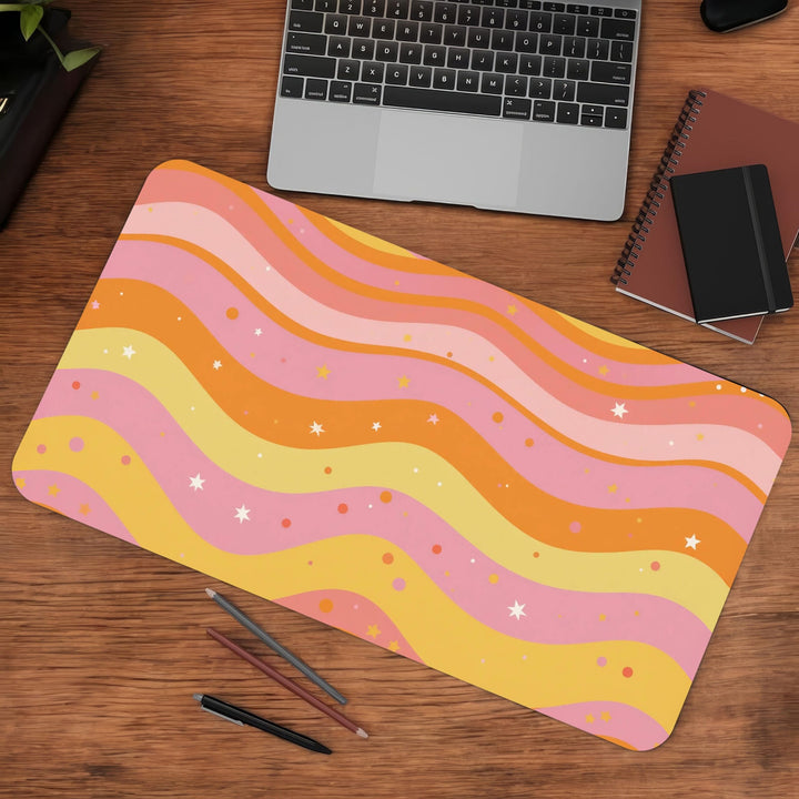 Groovy Wave Gaming Desk Mat