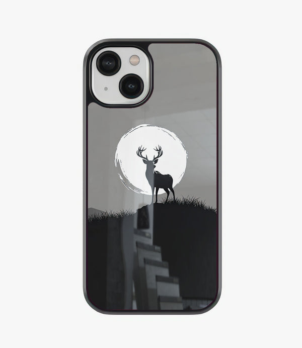 Night Deer Glass Phone Case