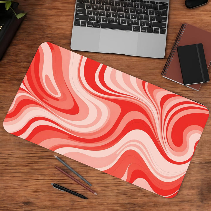 Grungy Orange Gaming Desk Mat