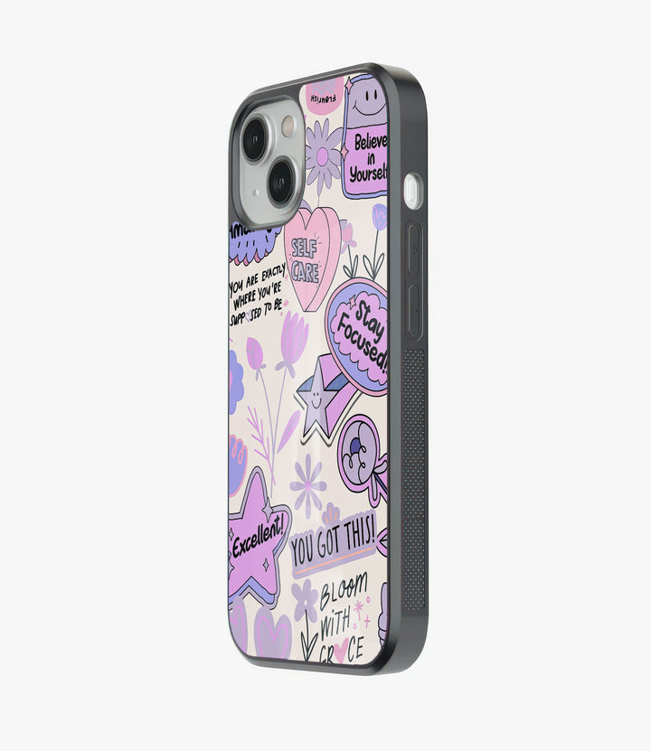 Self Care Glass Phone Case