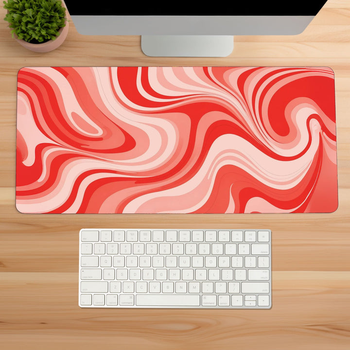 Grungy Orange Gaming Desk Mat