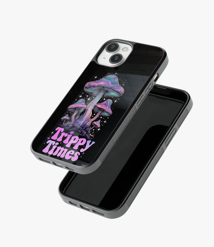 Trippy Times Glass Phone Case
