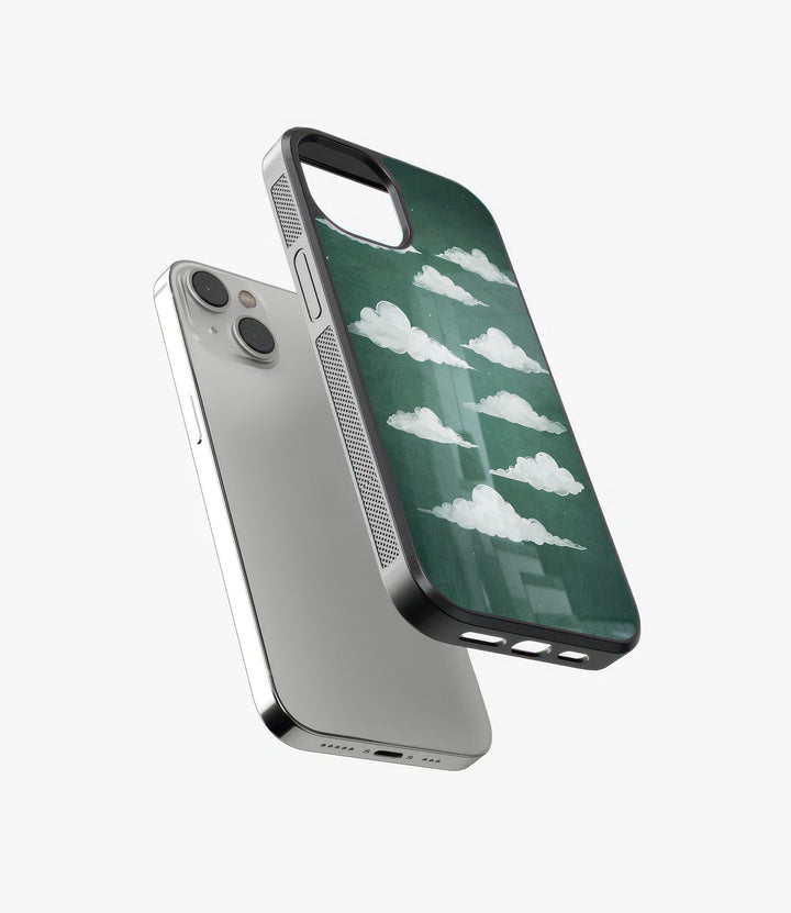 Mint Cloud Glass Phone Case