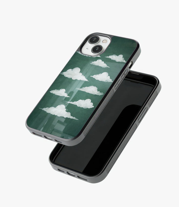 Mint Cloud Glass Phone Case