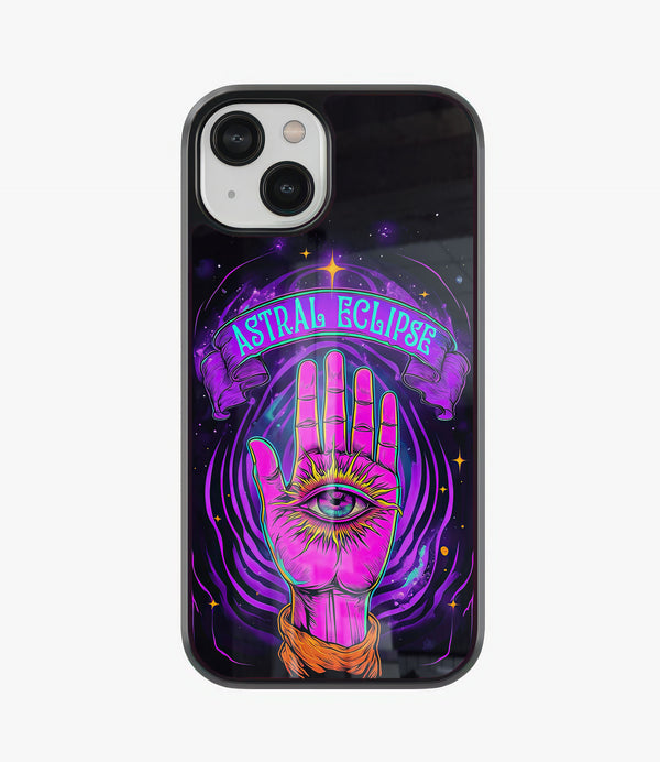 Astral Eclipse Glass Phone Case