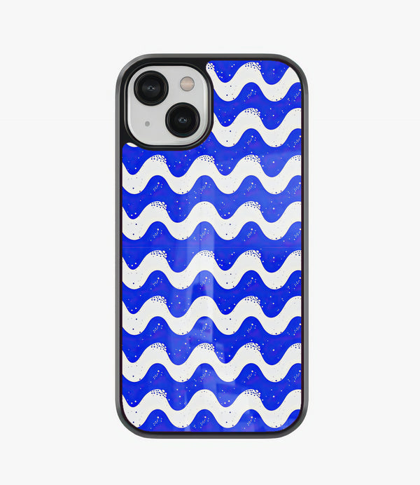 Chalk Wave Glass Phone Case