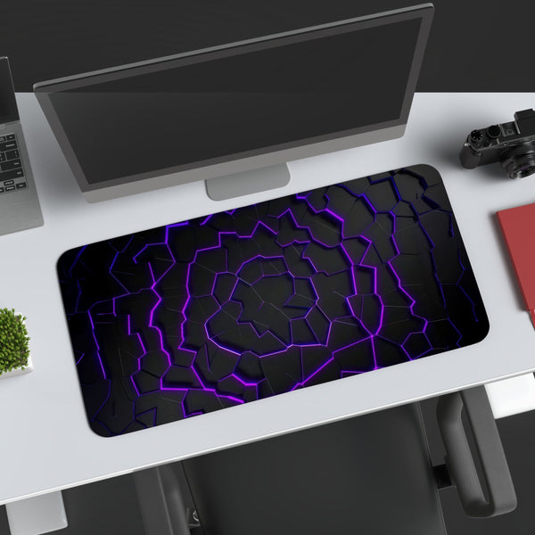 Purple Crack Gaming Desk Mat