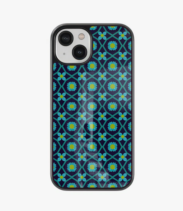 Blooming Lattice Glass Phone Case
