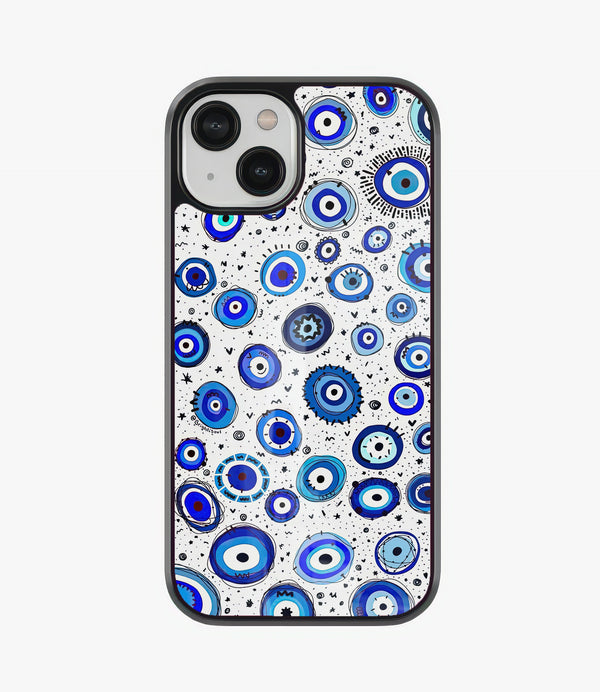 Evil Eyes Glass Phone Case