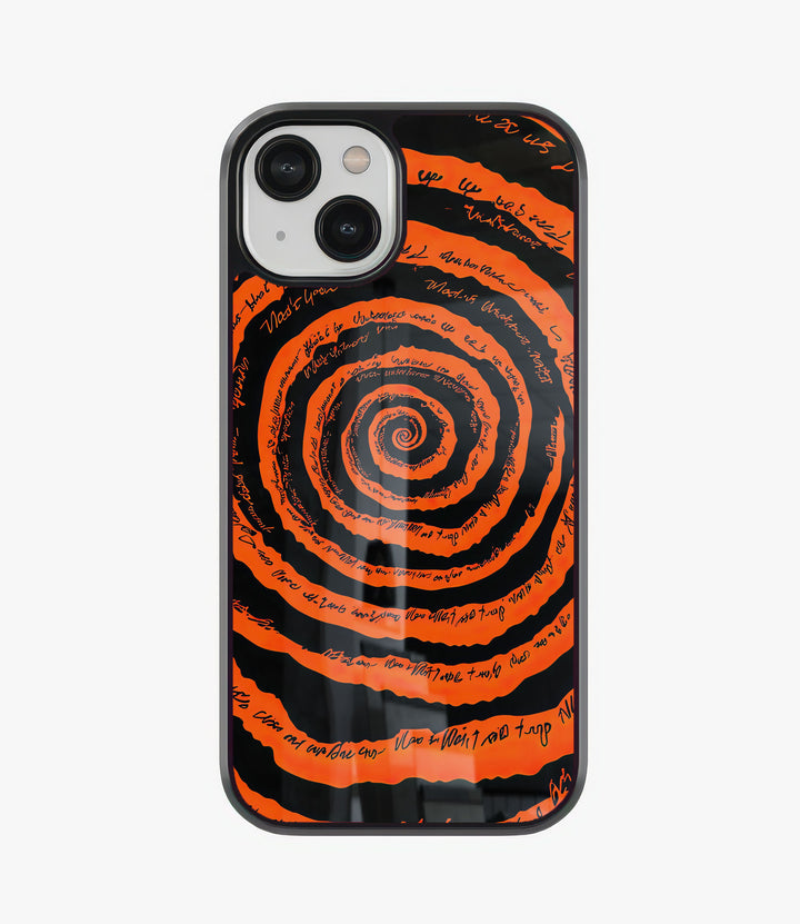 Round and Round Glass Phone Case