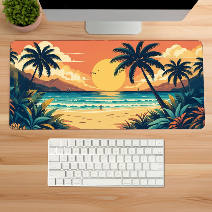 Serene Sunset Gaming Desk Mat