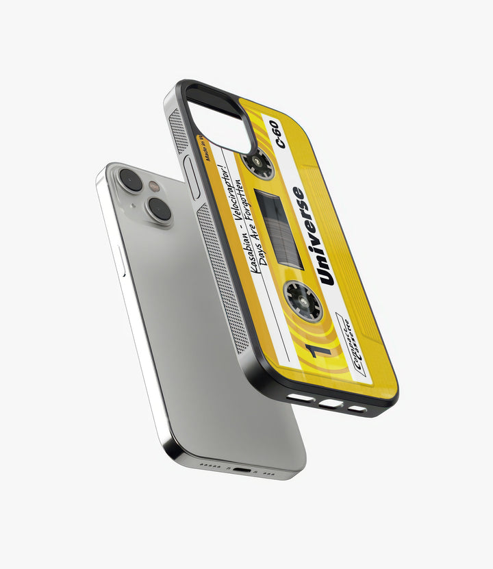 Yellow Cassette Glass Phone Case