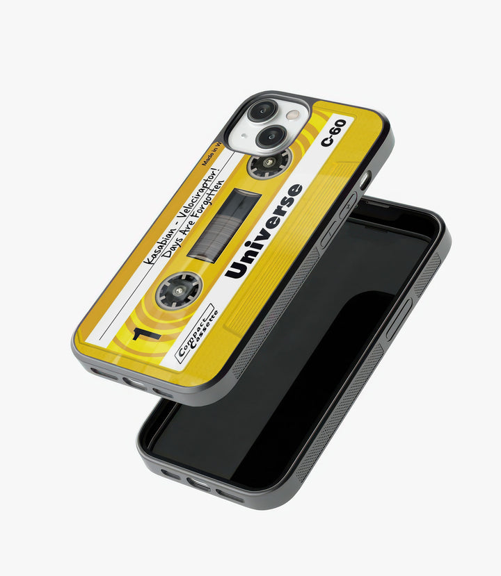 Yellow Cassette Glass Phone Case