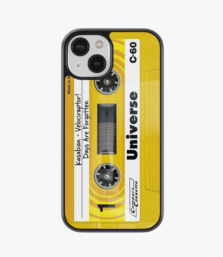 Yellow Cassette Glass Phone Case
