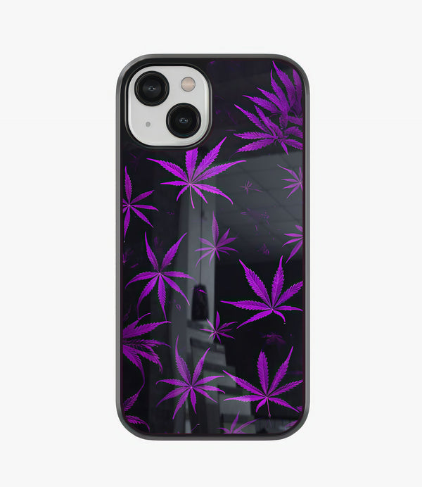 Purple Addict Glass Phone Case