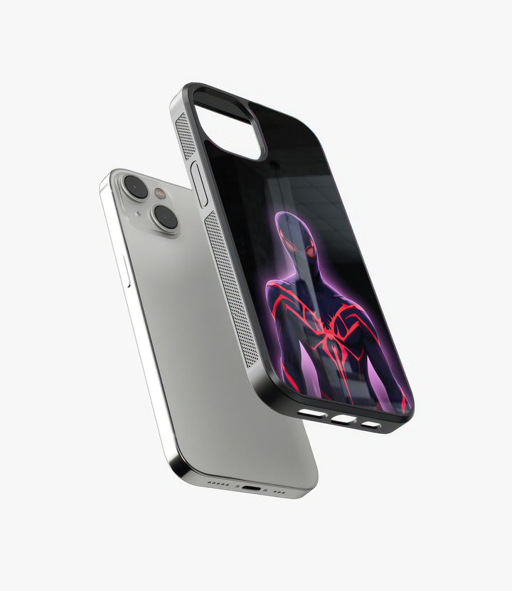 Glowing Spidey Glass Phone Case