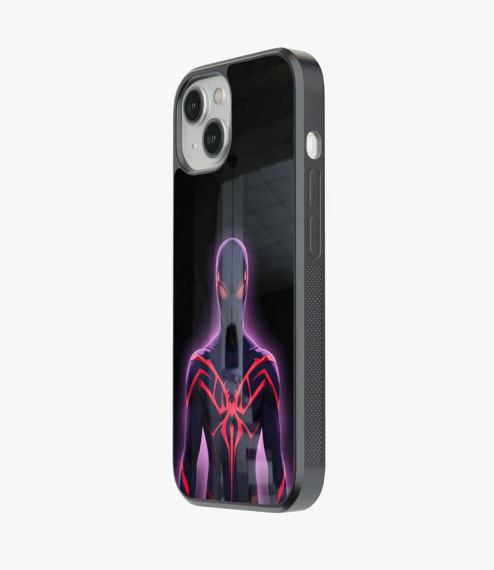 Glowing Spidey Glass Phone Case