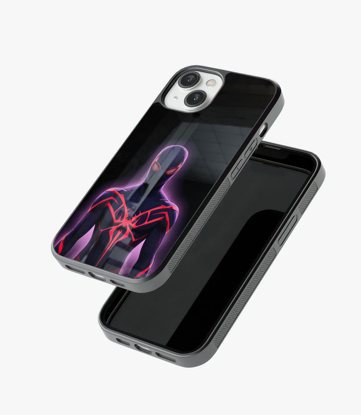 Glowing Spidey Glass Phone Case