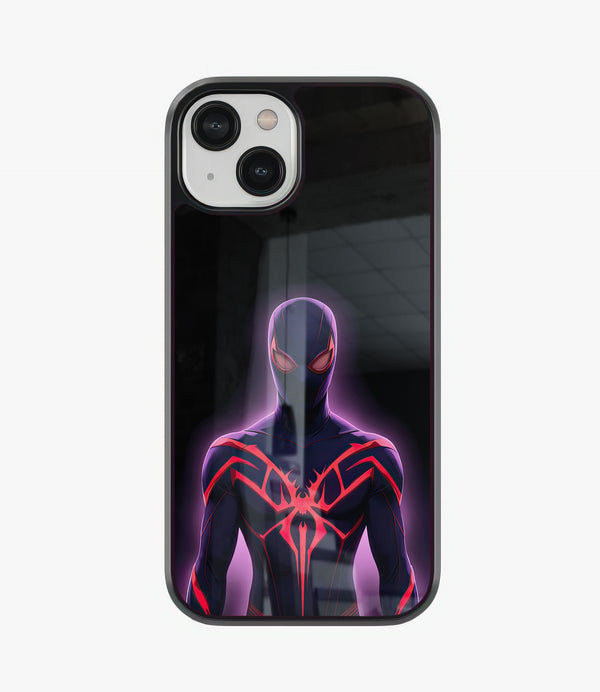 Glowing Spidey Glass Phone Case