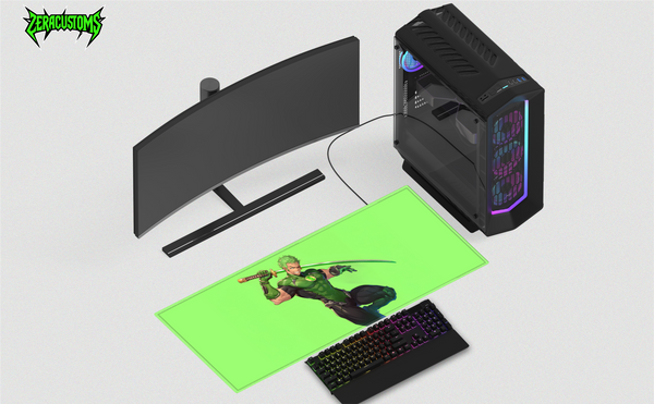 Zoro as Green Lantern Desk Mat